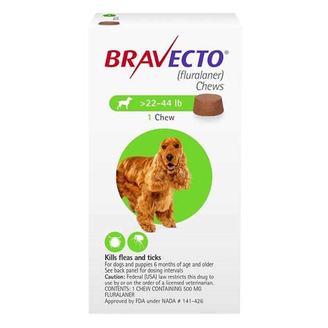 22 44 Lbs Bravecto Chews For Dogs Pet Supplies Online Sale