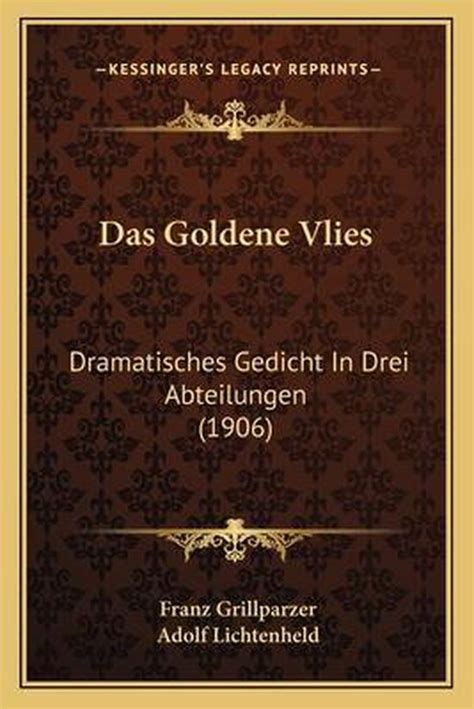 Das Goldene Vlies Franz Grillparzer 9781167566134 Boeken Bol