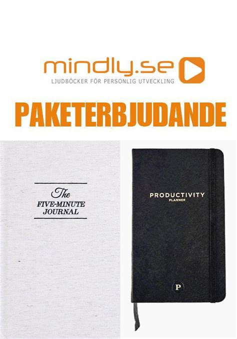 5 Minute Journal Productivity Planner Paketerbjudanden • 1025 00 Sek