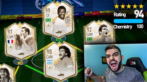 Os Icons Voltaram Para O Fut Draft No Fifa Icon Desafio Youtube