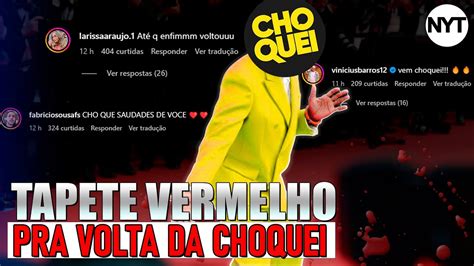 CHOQUEI VOLTOU BEM VINDA DE VOLTA CHÔ Já esqueceram o que fizeram