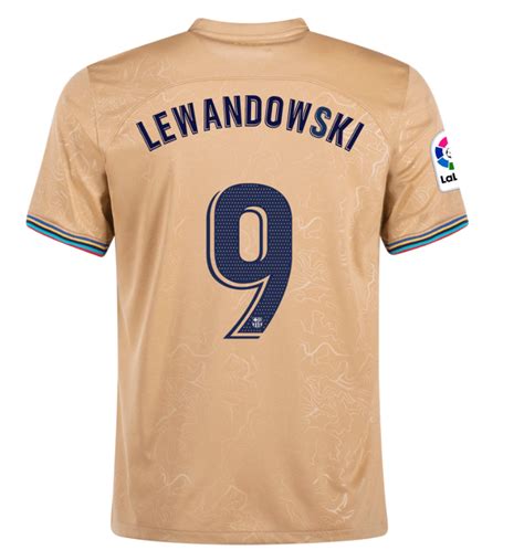 Robert Lewandowski Barcelona 22/23 Away Jersey by Nike - JerseyMotion