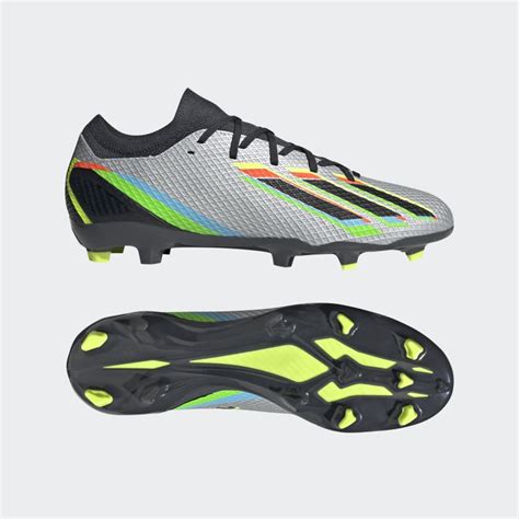 Adidas X Speedportal Firm Ground Soccer Cleats Silver Unisex