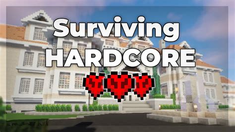 Surviving Minecraft Hardcore As A Noob Youtube