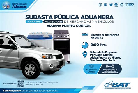 Sat Guatemala On Twitter Te Esperamos En La Subasta P Blica Aduanera