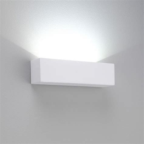 Led Contempoary White Plaster Wall Uplighter Id Large View Wall