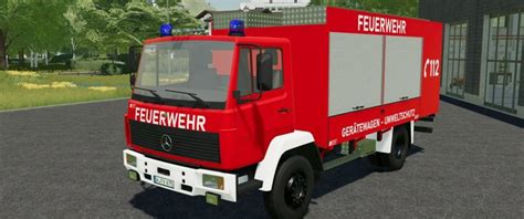 Fs Mercedes Benz Lk F Gw U V Fire Department Mod F R