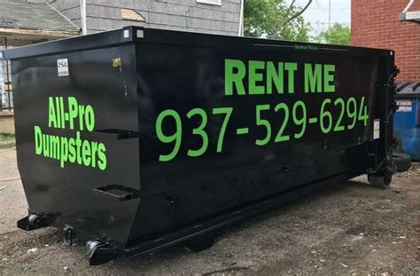 All Pro Dumpsters Dumpster Rental Dayton Oh