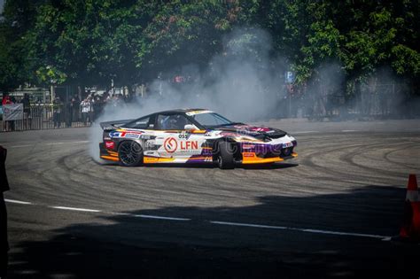 Nissan 180sx Drift Car in Tandem Drift Session in Indonesia Drift Series Event Blurry in Motion ...