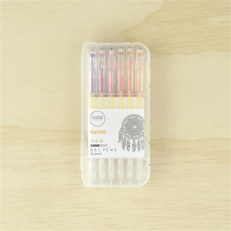 Kaisercolour Neon Gel Pens 12pk Kaisercraft