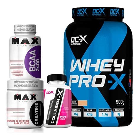 Kit Whey Wey Creatina Bcaa Colageno Combo Completo Shopee Brasil