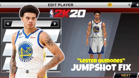 Lester Quinones Jumpshot And Signature Fix For Nba K Mobile Youtube