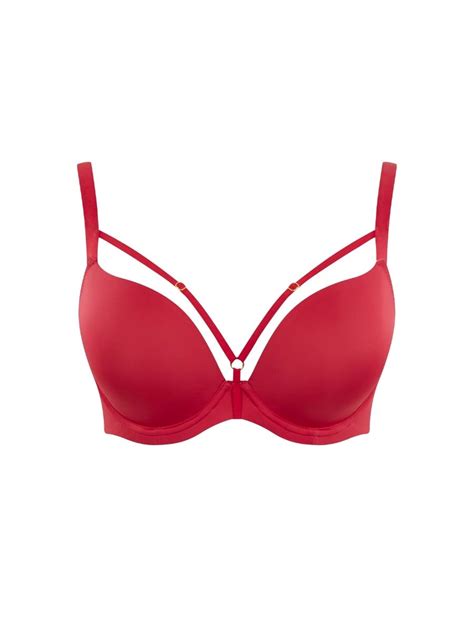 Panache Faith Amour Moulded Plunge Bra Red Braforme