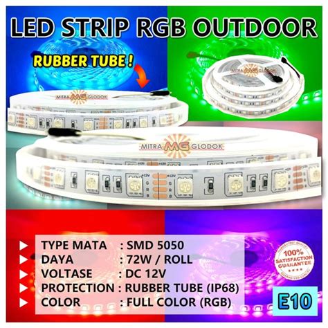 Jual Led Strip Rgb Full Color Outdoor Ip Brilux Mata Besar Smd