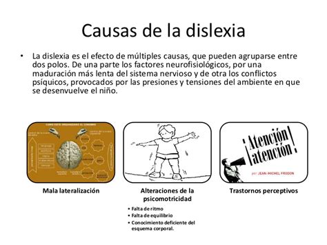 Dislexia Y Disartria CAUSAS DE LA DISLEXIA