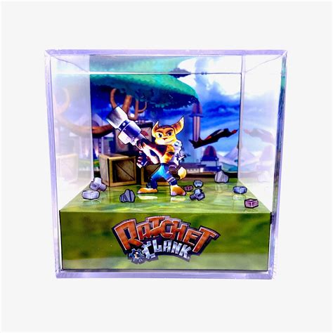 Ratchet And Clank Ps D Art Diorama Cube Etsy Canada