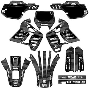 1991 1994 KDX 200 Apache Grey Senge Graphics Complete Kit Compatible