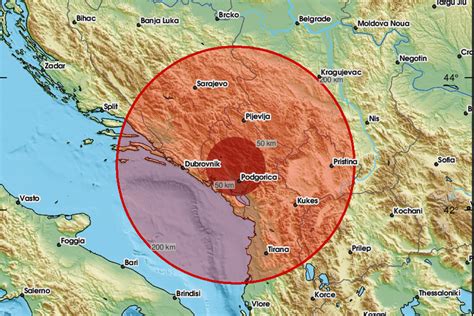 Novi Potres Magnitude U Crnoj Gori Osjetio Se I U Hrvatskoj Net Hr