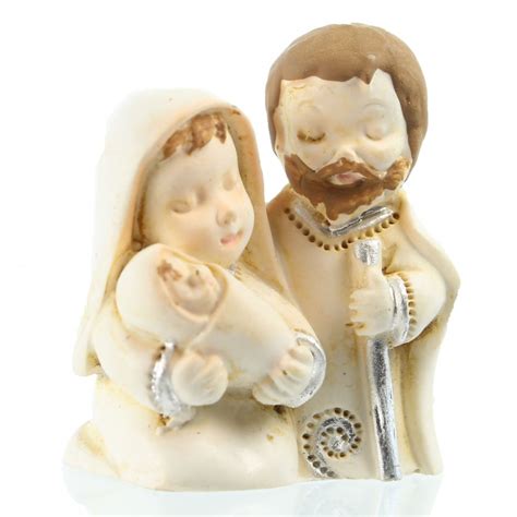 Statuette Sainte Famille 4cm en Résine Symbole de l Amour Divin