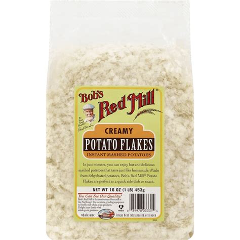 Bob S Red Mill Instant Mashed Potatoes Creamy Potato Flakes Potatoes