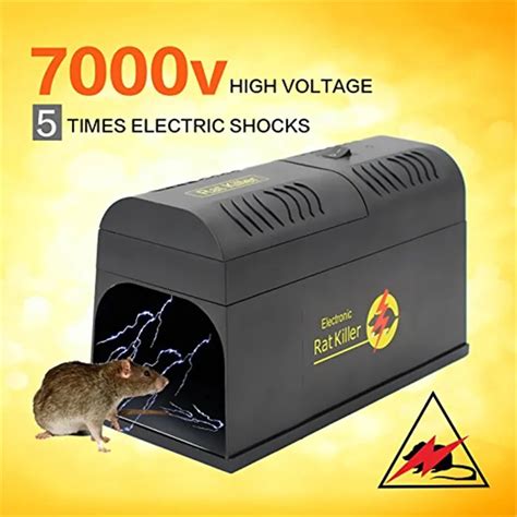 Reusable Electric Rat Mouse Traps Mousetrap Killer Mice Rodent Catching Catcher Hige Voltage ...