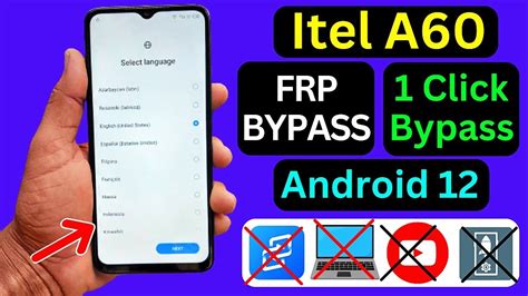 Itel A60 FRP Bypass Android 12 New Solution 2024 Itel A662L Google