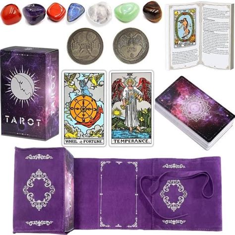 Cartes De Tarot Avec Guide Fran Ais Non Garanti Pierres Chakras Sac