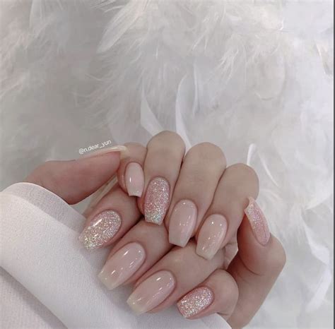 Soft Nude Short Classic Nails 2024