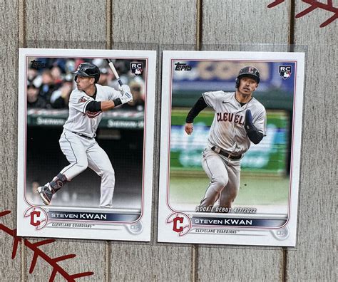 2022 Topps Baseball Update Steven Kwan RC Rookie Debut US54 US261 EBay