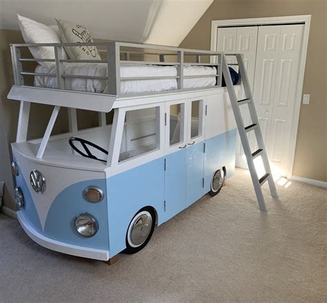 Happy Camper Dad Builds Toddler A Vw Bus Bed Make Atelier Yuwaciaojp