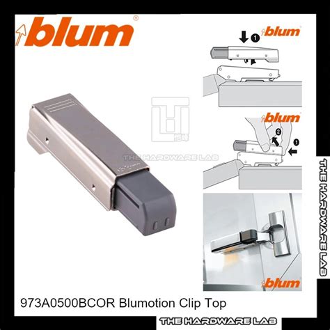 The Hardware Lab Blum 973a0500bcor Blumotion Clip Top For 95107degrees Hinge Wspring Shopee