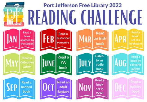 2023 Reading Challenge Port Jeff Library