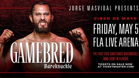 Jorge Masvidal S Gamebred Fight Card Announced