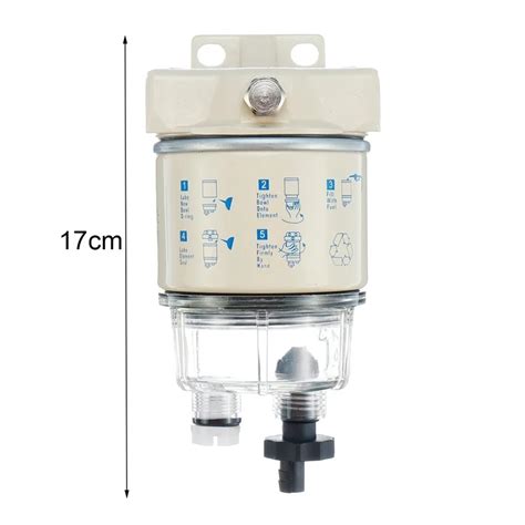 R12t Marine Fuel Filter Water Separator Diesel Engine For Racor 140r 120at S3240 Npt Zg14 19