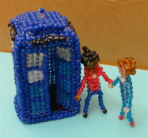 Beaded Tardis Tenth Doctor And Martha Jones By Anabiyeni On