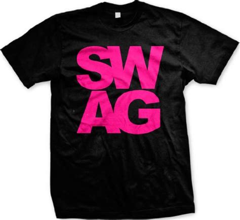 Swag Mens T Shirt Sexy Bold Neon Swagger Men’s Tee Shirt Large Black My Cool Mall