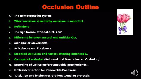 1 Occlusion In Prosthodontics Introduction Differences Between