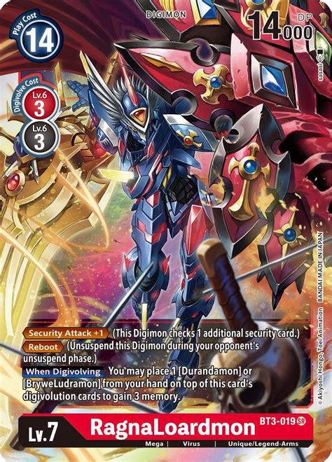 Ragnaloardmon Release Special Booster Digimon Card Game