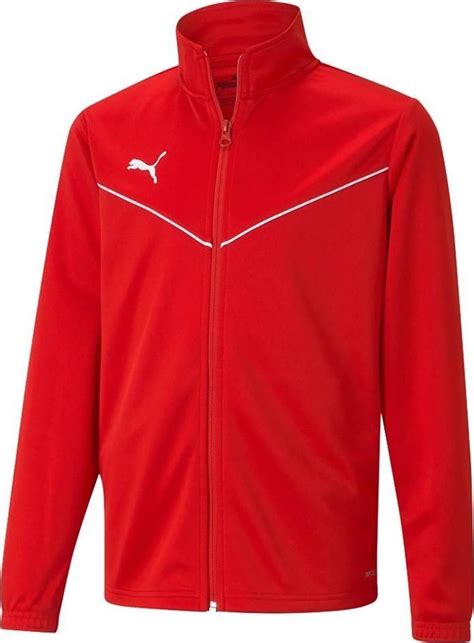 Puma Bluza Dla Dzieci Puma TeamRISE Training Poly Jacket Jr Czerwona