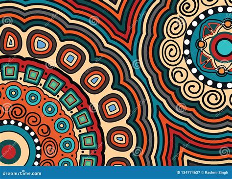 Pintura Aborigen Del Fondo Del Vector Del Arte Del Punto Ilustraci N