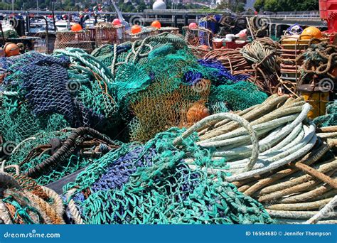 Reti Da Pesca Fotografia Stock Immagine Di Devon Barca 16564680