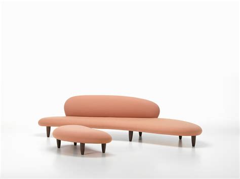 Vitra Freeform Ottoman In Pink By Isamu Noguchi For Sale At 1stDibs