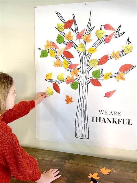 Create A Wall Thankful Tree This Thanksgiving Printable Template