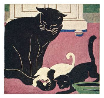 Black Cat Art Deco