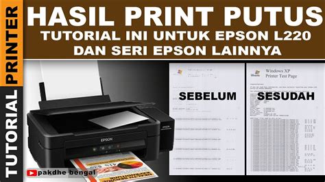 Cara Memperbaiki Printer Epson L Hasilnya Putus Putus Tutorial Hot Sex Picture