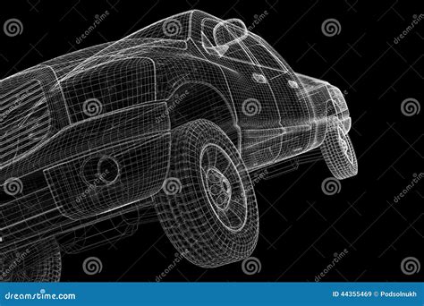 Pick Up Truck Stock Image Image Of Driving Isolated 44355469