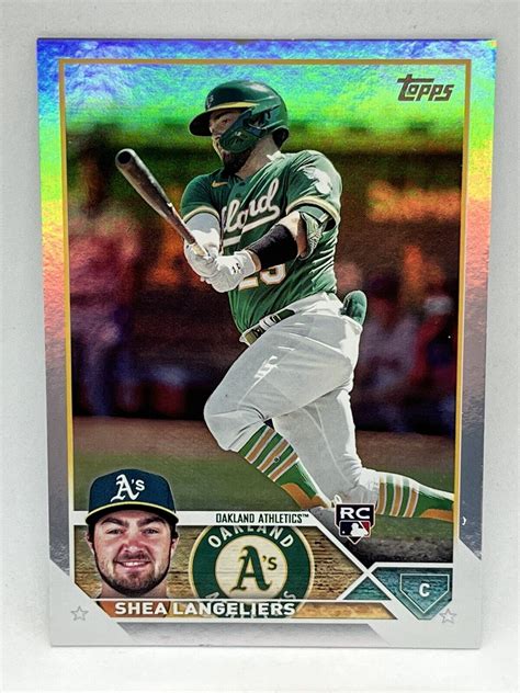 2023 Topps Series 1 Shea Langeliers Rookie Rainbow Foil 127 RC