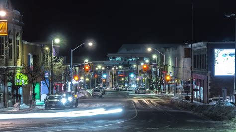 Thunder Bay Downtown Night Timelapse 4k Youtube