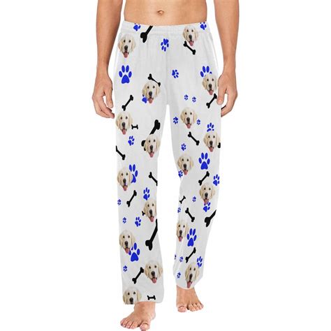 Custom Face Pajama Pants Bone Pajamas With Dog Face On Them