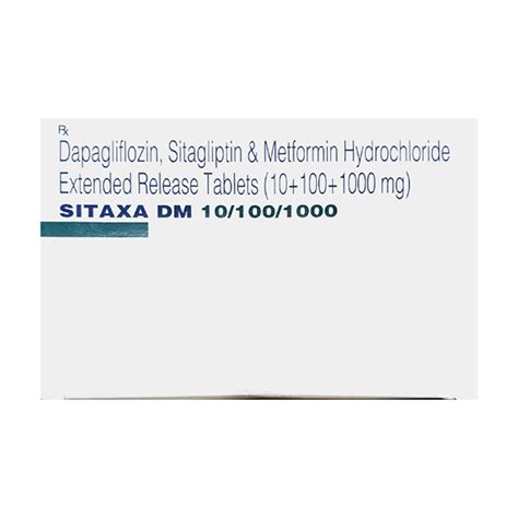 Buy Sitaxa Dm Tablet S Online At Upto Off Netmeds